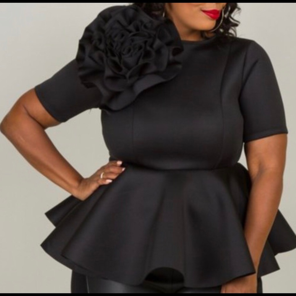 Plus size flower shirt